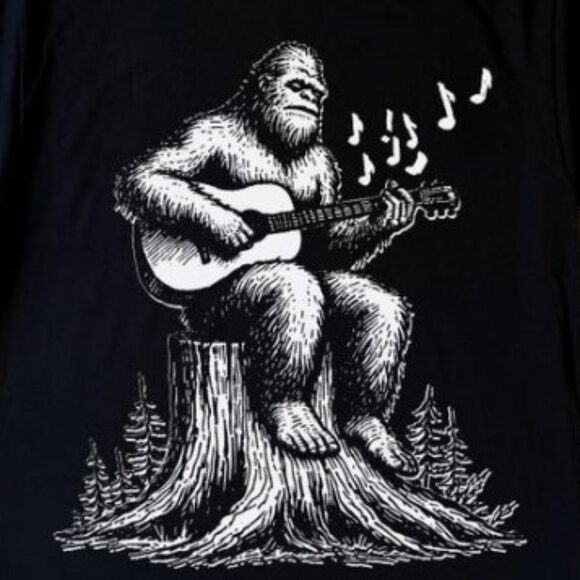 Retro Playing Guitar Funny 90s Shirt - Picture 2 of 4